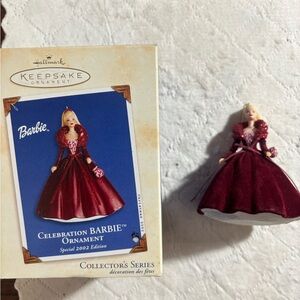 Hallmark Keepsake Barbie in Burgundy Gown